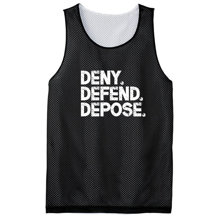 Deny Defend Depose Mesh Reversible Basketball Jersey Tank