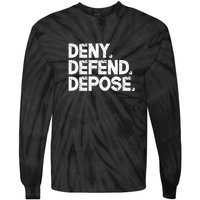 Deny Defend Depose Tie-Dye Long Sleeve Shirt