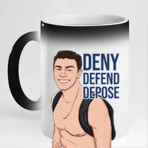 Deny Defend Depose 11oz Black Color Changing Mug