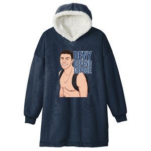 Deny Defend Depose Hooded Wearable Blanket