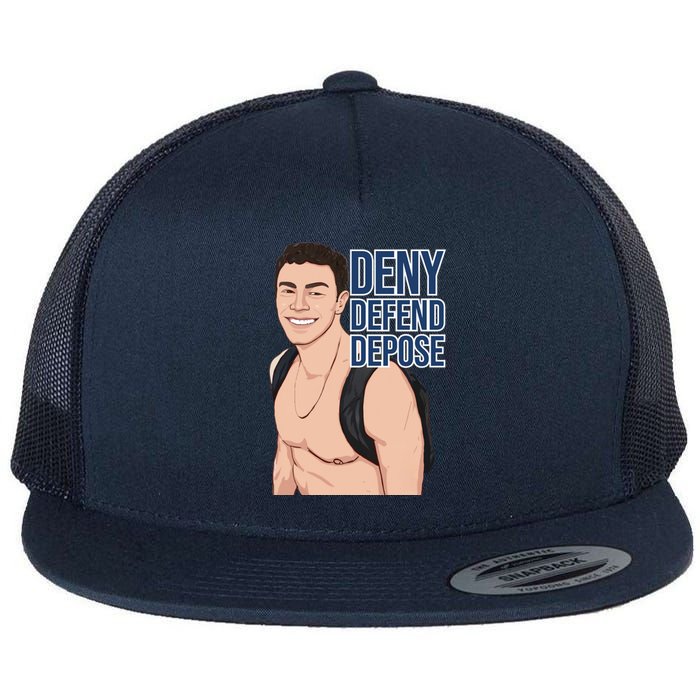 Deny Defend Depose Flat Bill Trucker Hat