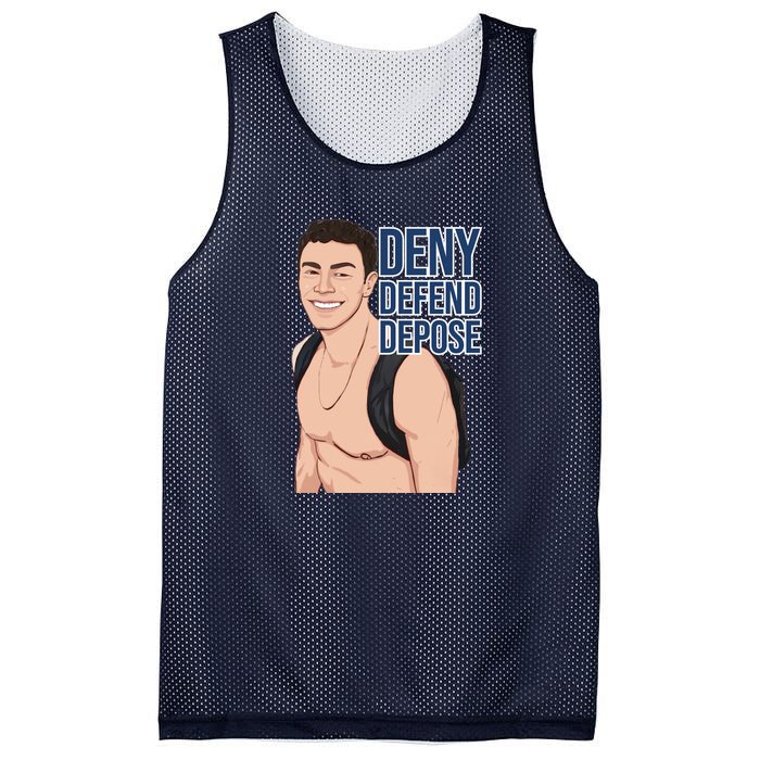 Deny Defend Depose Mesh Reversible Basketball Jersey Tank