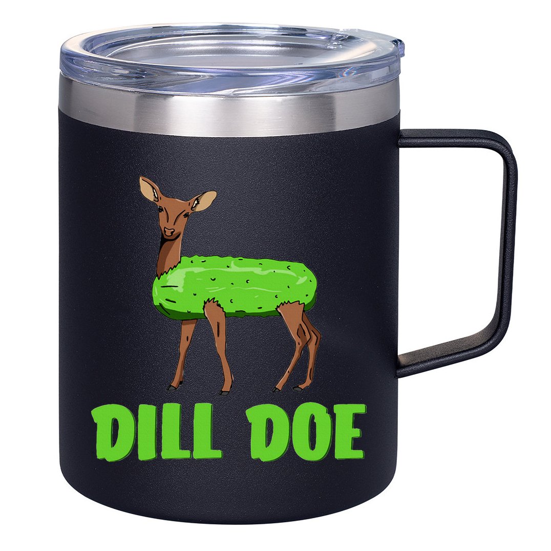 Dill Doe 12oz Stainless Steel Coffee Mug