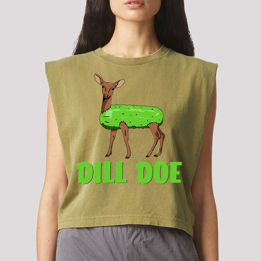 Dill Doe Garment-Dyed Women's Muscle Tee