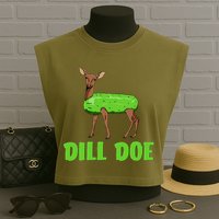 Dill Doe Garment-Dyed Women's Muscle Tee