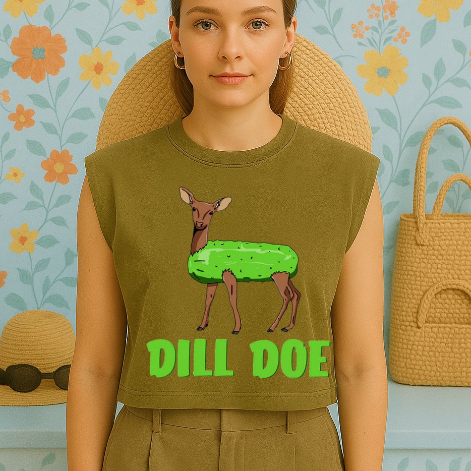 Dill Doe Garment-Dyed Women's Muscle Tee