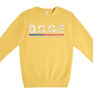 Doge D.O.G.E. Department Of Government Efficiency Gift Premium Crewneck Sweatshirt