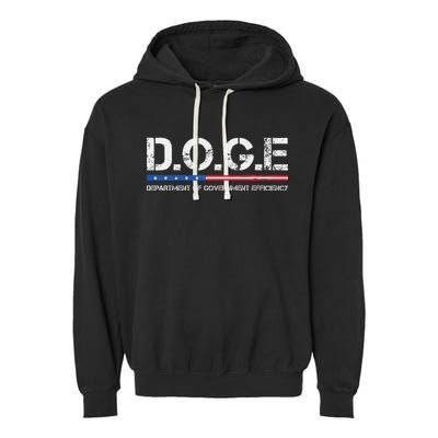 Doge D.O.G.E. Department Of Government Efficiency Gift Garment-Dyed Fleece Hoodie