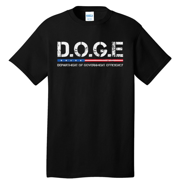 Doge D.O.G.E. Department Of Government Efficiency Gift Tall T-Shirt