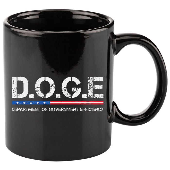 Doge D.O.G.E. Department Of Government Efficiency Gift 11oz C Handle Ceramic Mug