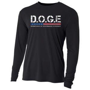 Doge D.O.G.E. Department Of Government Efficiency Gift Cooling Performance Long Sleeve Crew