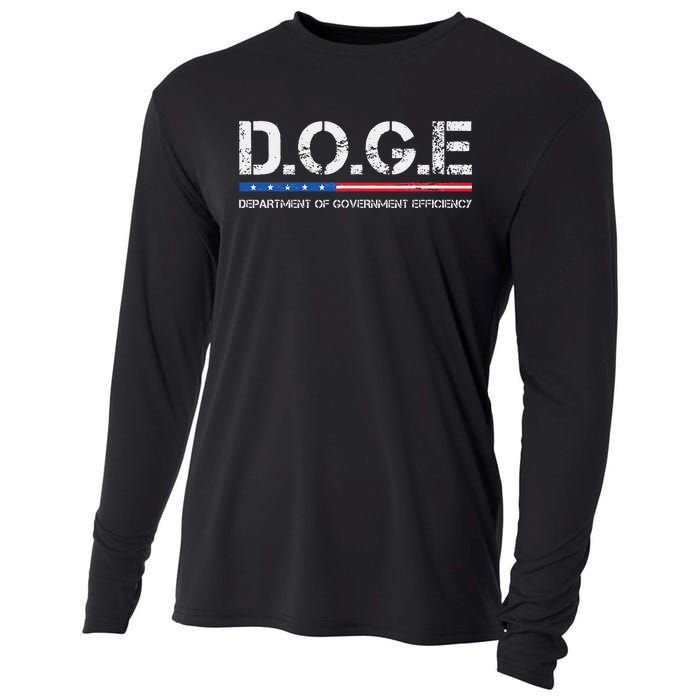 Doge D.O.G.E. Department Of Government Efficiency Gift Cooling Performance Long Sleeve Crew