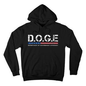 Doge D.O.G.E. Department Of Government Efficiency Gift Tall Hoodie