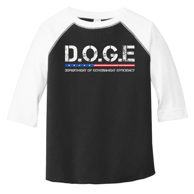 Doge D.O.G.E. Department Of Government Efficiency Gift Toddler Fine Jersey T-Shirt