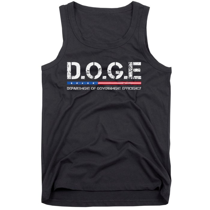 Doge D.O.G.E. Department Of Government Efficiency Gift Tank Top