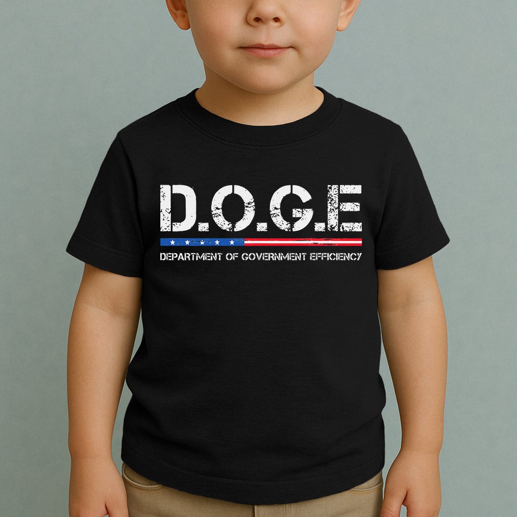 Doge D.O.G.E. Department Of Government Efficiency Gift Toddler T-Shirt