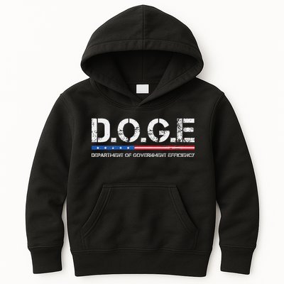 Doge D.O.G.E. Department Of Government Efficiency Gift Kids Hoodie