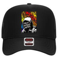 Delay Deny Defend Vintage Painting High Crown Mesh Back Trucker Hat