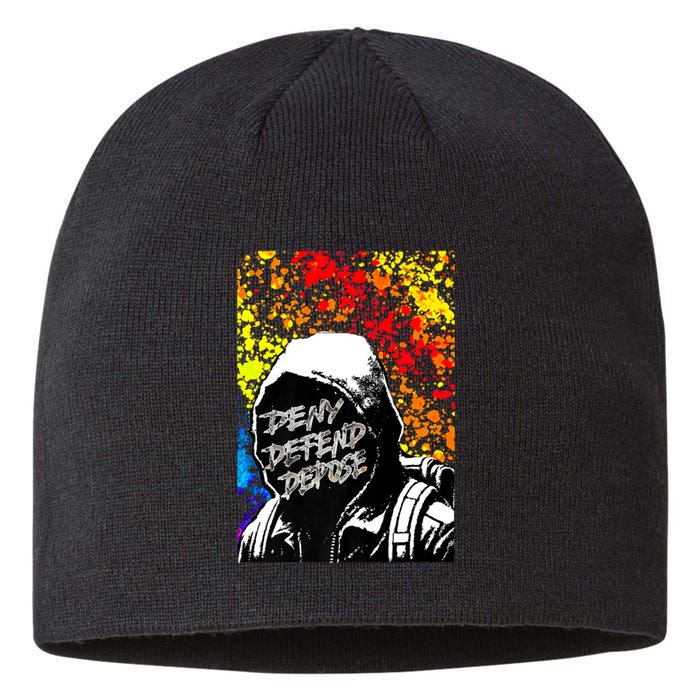 Delay Deny Defend Vintage Painting Sustainable Beanie