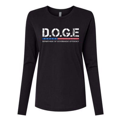 Doge D.O.G.E. Department Of Government Womens Cotton Relaxed Long Sleeve T-Shirt