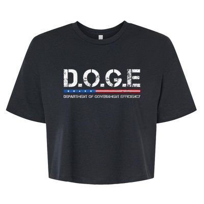 Doge D.O.G.E. Department Of Government Bella+Canvas Jersey Crop Tee