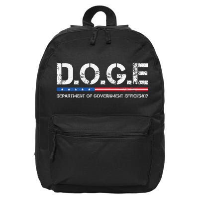 Doge D.O.G.E. Department Of Government 16 in Basic Backpack