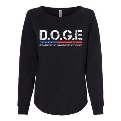 Doge D.O.G.E. Department Of Government Womens California Wash Sweatshirt