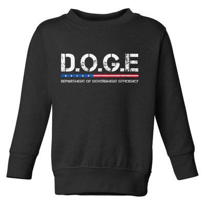 Doge D.O.G.E. Department Of Government Toddler Sweatshirt