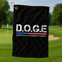 Doge D.O.G.E. Department Of Government Golf Towel
