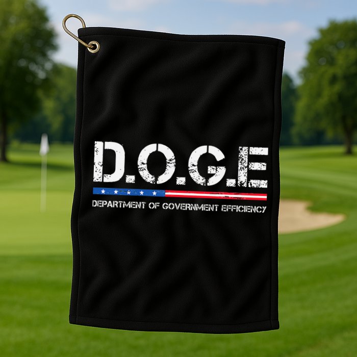 Doge D.O.G.E. Department Of Government Golf Towel