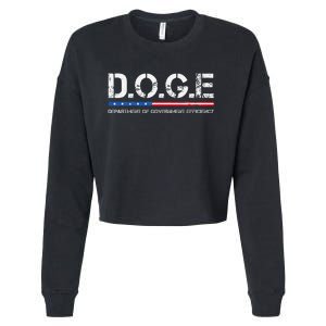 Doge D.O.G.E. Department Of Government Cropped Pullover Crew