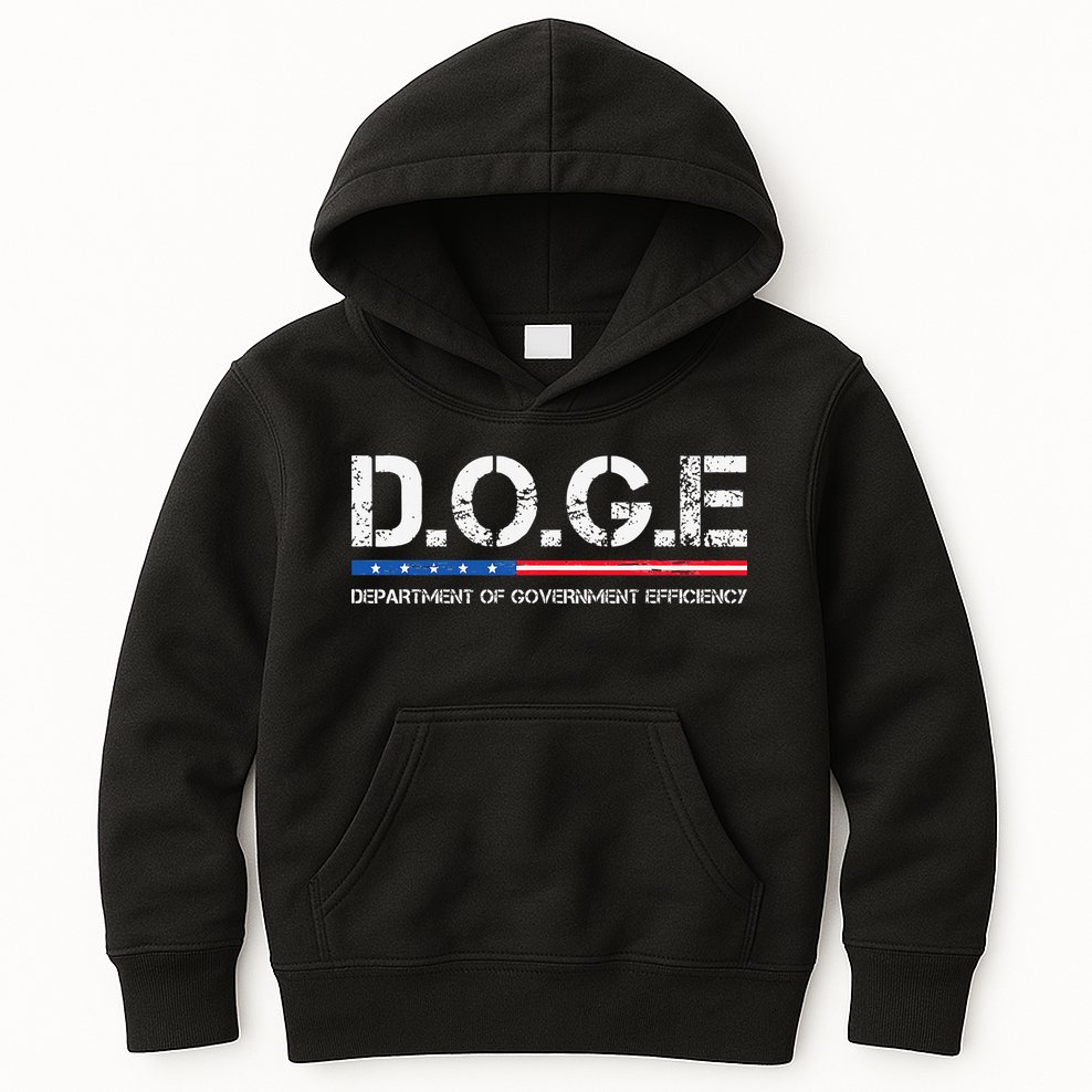 Doge D.O.G.E. Department Of Government Kids Hoodie