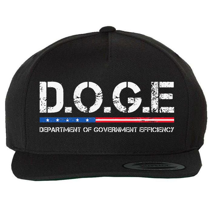 Doge D.O.G.E. Department Of Government Wool Snapback Cap
