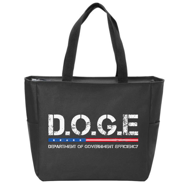 Doge D.O.G.E. Department Of Government Zip Tote Bag