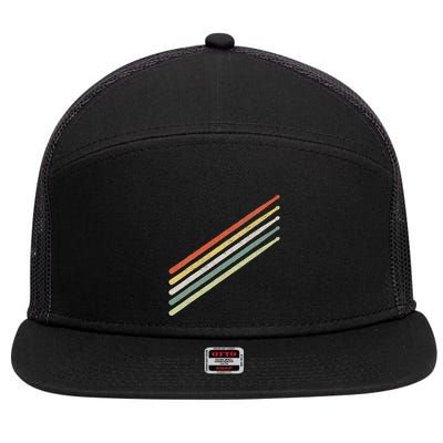 Drummer Drums Drumset Drumsticks Vintage 7 Panel Mesh Trucker Snapback Hat