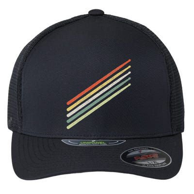 Drummer Drums Drumset Drumsticks Vintage Flexfit Unipanel Trucker Cap