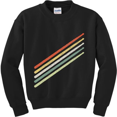 Drummer Drums Drumset Drumsticks Vintage Kids Sweatshirt