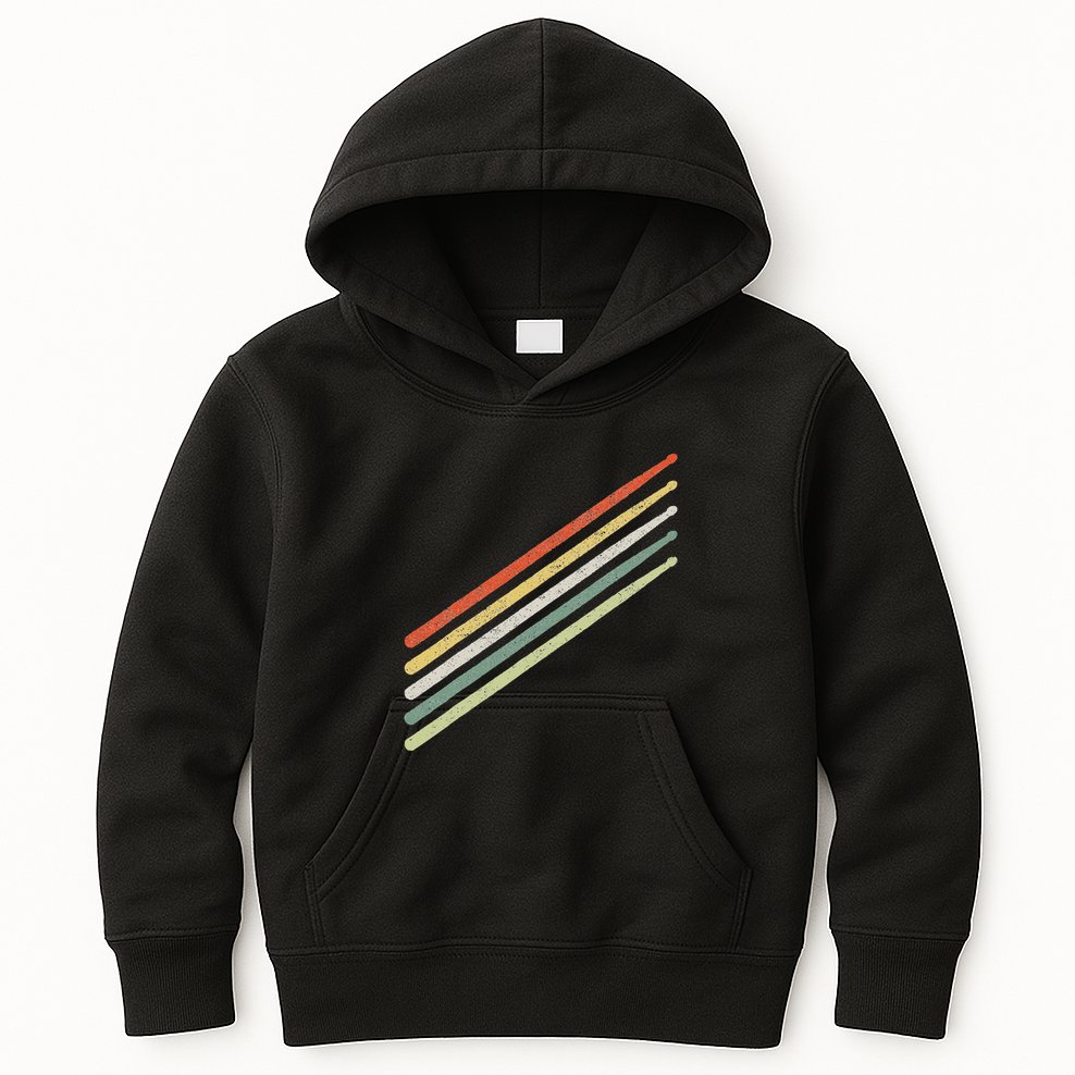 Drummer Drums Drumset Drumsticks Vintage Kids Hoodie