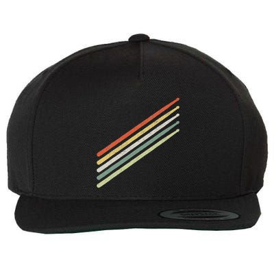 Drummer Drums Drumset Drumsticks Vintage Wool Snapback Cap