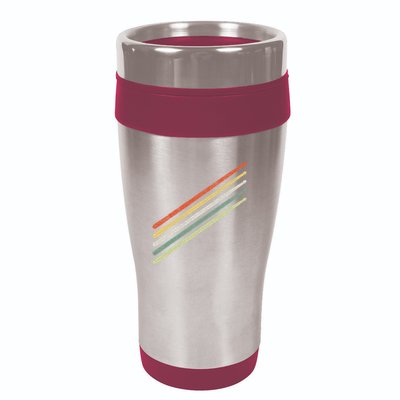 Drummer Drums Drumset Drumsticks Vintage 16oz Travel Tumbler