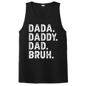 Dada Daddy Dad Bruh Funny Fathers Day Gift PosiCharge Competitor Tank