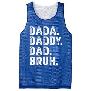 Dada Daddy Dad Bruh Funny Fathers Day Gift Mesh Reversible Basketball Jersey Tank