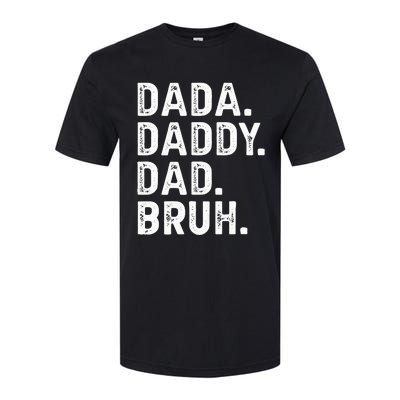 Dada Daddy Dad Bruh Funny Fathers Day Gift Softstyle® CVC T-Shirt