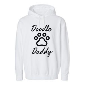 Dog Dad Doodle Daddy Dog Garment-Dyed Fleece Hoodie