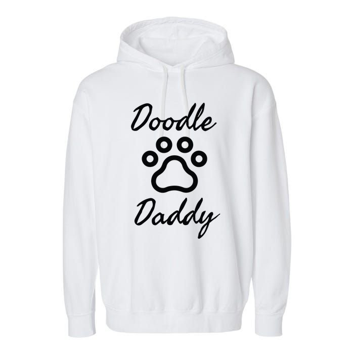 Dog Dad Doodle Daddy Dog Garment-Dyed Fleece Hoodie