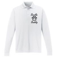 Dog Dad Doodle Daddy Dog Performance Long Sleeve Polo