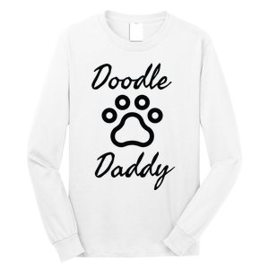 Dog Dad Doodle Daddy Dog Long Sleeve Shirt