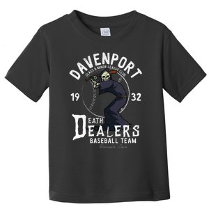 Davenport Death Dealers Retro Minor League Baseball Team Toddler T-Shirt