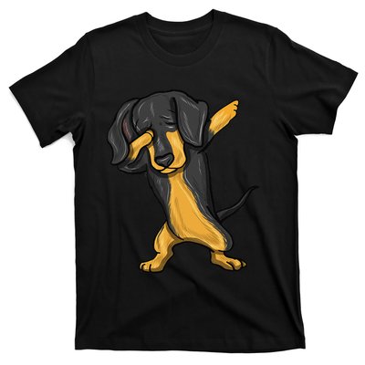 Dabbing Dachshund Doxie Dog Dab Dance T-Shirt