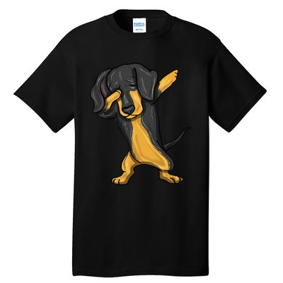 Dabbing Dachshund Doxie Dog Dab Dance Tall T-Shirt